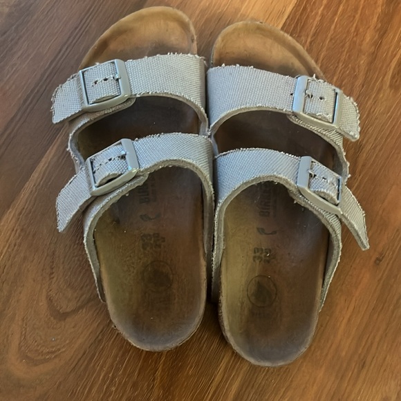 Birkenstock Kids' Arizona Canvas Slide Sandal Size 33 - Picture 5 of 6